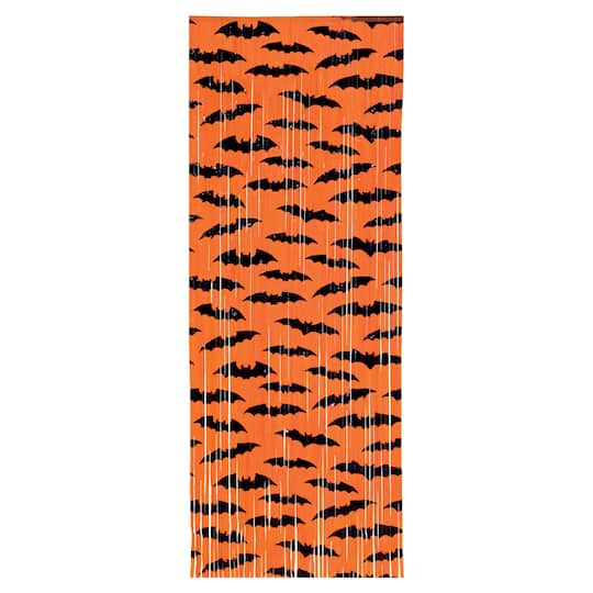 Beistle 8ft. Bat One-Ply Plastic Fringe Curtain